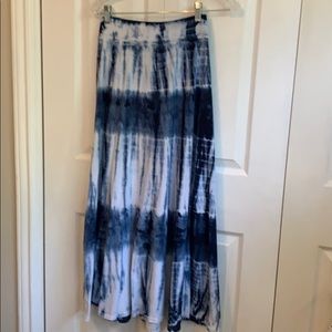 TRYST Navy Combo Skirt 100% Cotton